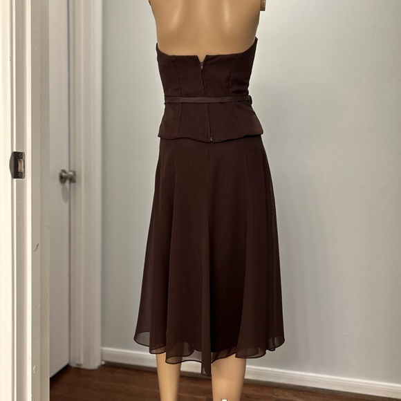 EUC 2 piece strapless dress sz 0 - Picture 5 of 11